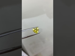 1.67CT Фанси Интенсивный Желтый VS1 EX VG CVD Лаборатория Выросший Алмаз Сердце Разрез IGI Сертификат
