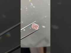 3.72ct Лабораторно выращенный бриллиант с лучезарной резкой, сердечно-сосудистые заболевания, розовый, розовый, розовый, свободный бриллиант.