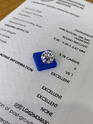 Купить 3.18CT F VS1 3EX CVD Синтетическая бриллиантовая груша с резкой IGI LG626434630 online manufacture