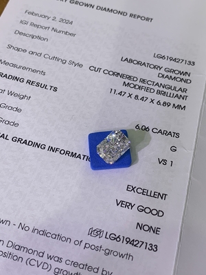 Купить 6.06ct Фантастический Синий Синий Лабораторно выращенные бриллианты online manufacture