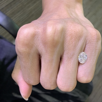 Купить 2.06ct Лабораторно изготовленные бриллианты овальная резьба CVD F Цвет VS2 Прозрачность EX VG N online manufacture
