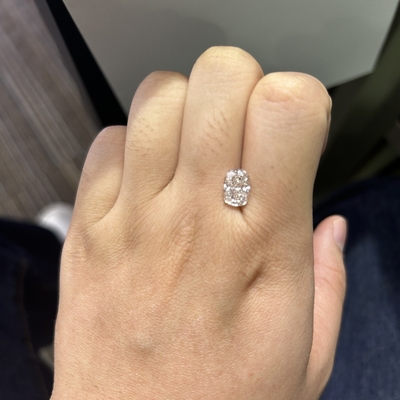 Купить 2.28CT Удлиненная подушка с лабораторным резком, выращенный бриллиант VS1 Прозрачность F цвет online manufacture