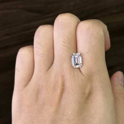 Купить 3.22ct Смарагдовая резка лаборатории выращенный бриллиант CVD F VS1 VG EX N IGI LG630433830 online manufacture
