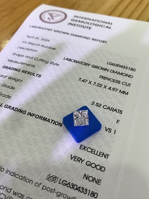 Купить 2.52 карат F Цвет VS1 Прозрачность EX VG CVD Лабораторные бриллианты online manufacture