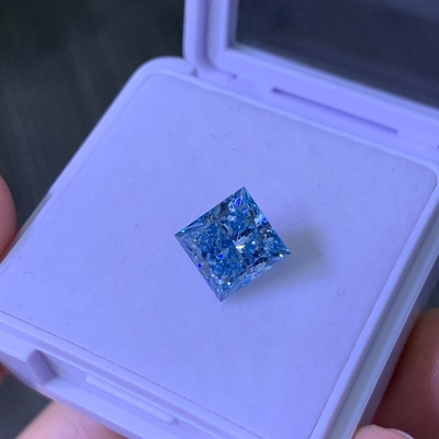 Купить 3.2CT Фанси Интенсивный Синий VS1 2EX CVD Лабораторный взрослый бриллиантовый принцесса резка online manufacture