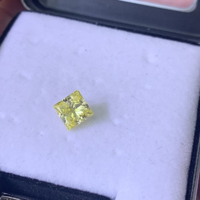 Купить 1.37CT Фанси Интенсивный Желтый VVS1 EX VG CVD Лабораторно изготовленные бриллианты Принцесса резка IGI сертифицированный online manufacture