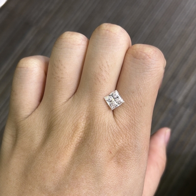 Купить 2.02CT D VS1 EX VG CVD выращенные бриллиантовые бриллианты принцессы IGI online manufacture