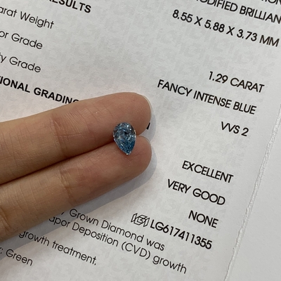 Купить 1.29ct VVS2 Персиная Лабораторная конструкция Диамант Фэнсивый ЖИВЫЙ Синий online manufacture