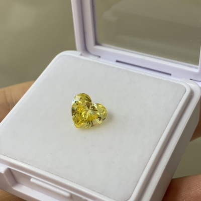 Купить 1.67CT Фанси Интенсивный Желтый Лабораторный Взрослый VS1 EX VG CVD Лабораторный Взрослый Бриллиантовый Разрез Сердца online manufacture