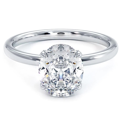 Купить 18K 14K 10K Массовое золото Специализированные ювелирные изделия 1 карат Def Vvs прозрачность Cvd овальный резка Лабораторные выращенные бриллиантовые Halo кольца для продажи online manufacture