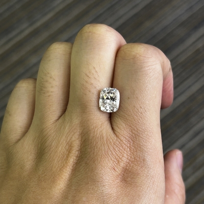 3.01ct VS2 G Лабораторно выращенный бриллиантовый подушка резка для изготовления ювелирных изделий