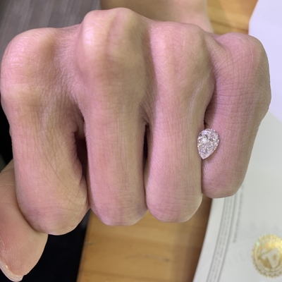 1.26CT F Цвет VVS2 Прозрачность 2EX Форма груши Лабораторные бриллианты