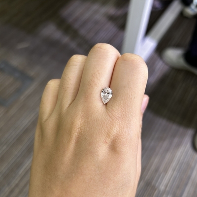 1.57CT E VS1 2EX CVD Лабораторные бриллианты Pear Cut Сертифицированный IGI