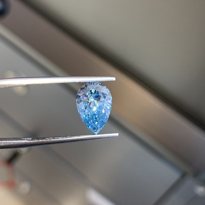 Fancy VIVID Blue VS2 2EX N IGI Pear Shaped Lab Diamond 2.11ct (Фанси живого синего VS2 2EX N IGI грушеобразный лабораторный бриллиант 2.11ct)