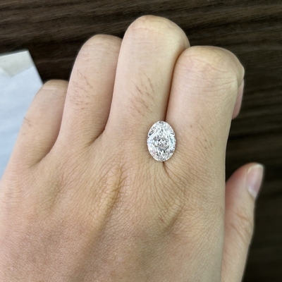 3.19ct VS1 F Овальный резка лаборатория выращенный алмаз IGI сертифицированный