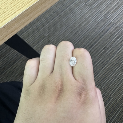 2.09ct Доступные Лабораторные бриллианты VS1 Прозрачность E Цвет Овальная форма