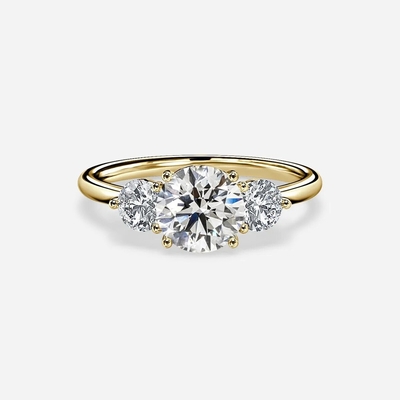3 Каменные лаборанты с бриллиантовыми кольцами 1-3ct 18K 14K 10K 9K PT